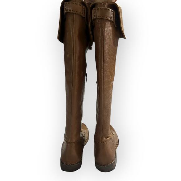 Frye Shirley Leather Riding Boots Women's Size 6B Brown Over-the-Knee Western - Picture 9 of 16